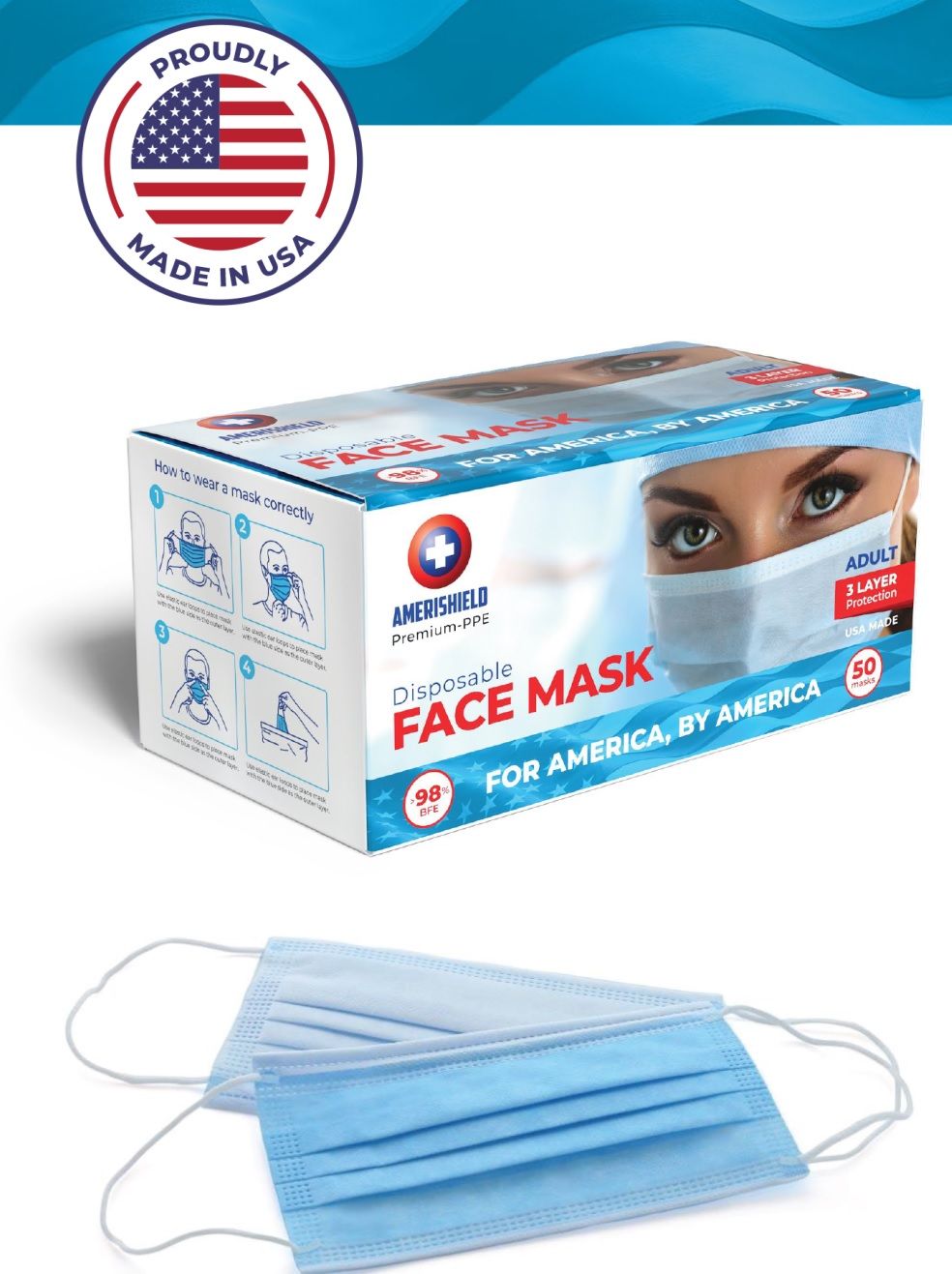 FACE MASK DISPOSABLE - Click Image to Close